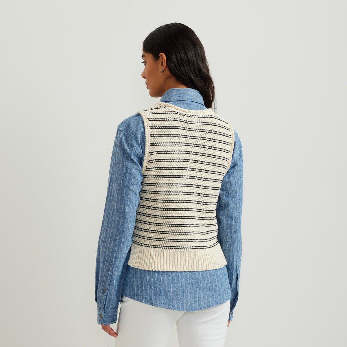 Women's Striped Sweater Tank | Eddie Bauer