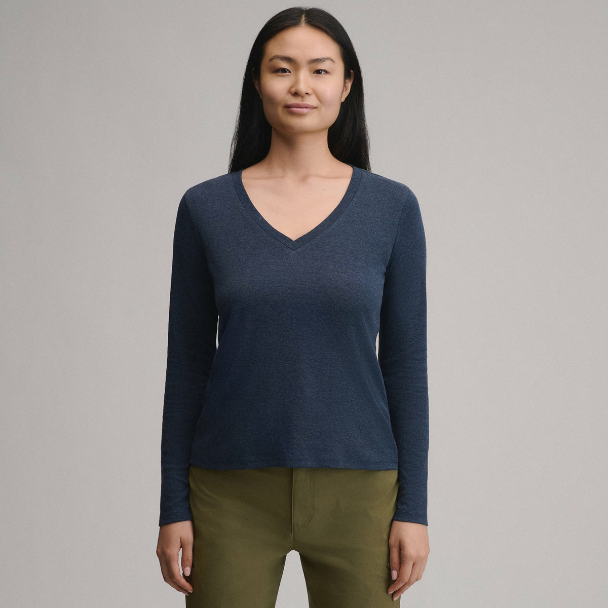 Women's Everyday LS V-Neck Tee | Eddie Bauer