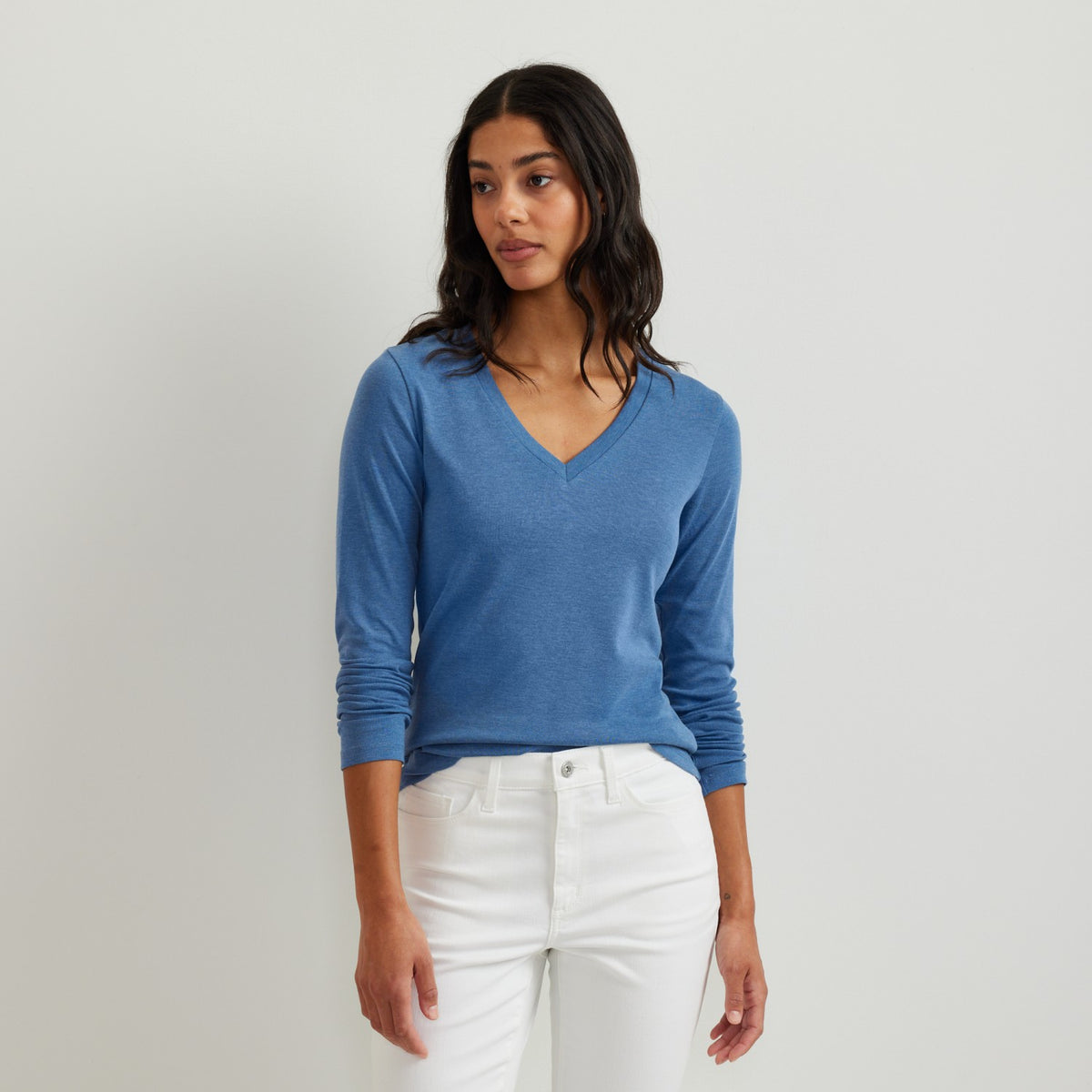 Women's Everyday LS V-Neck Tee | Eddie Bauer