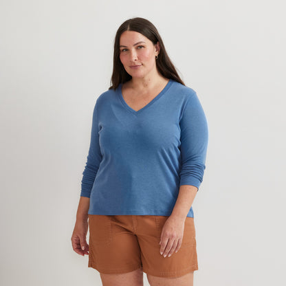 Women's Everyday LS V-Neck Tee | Eddie Bauer