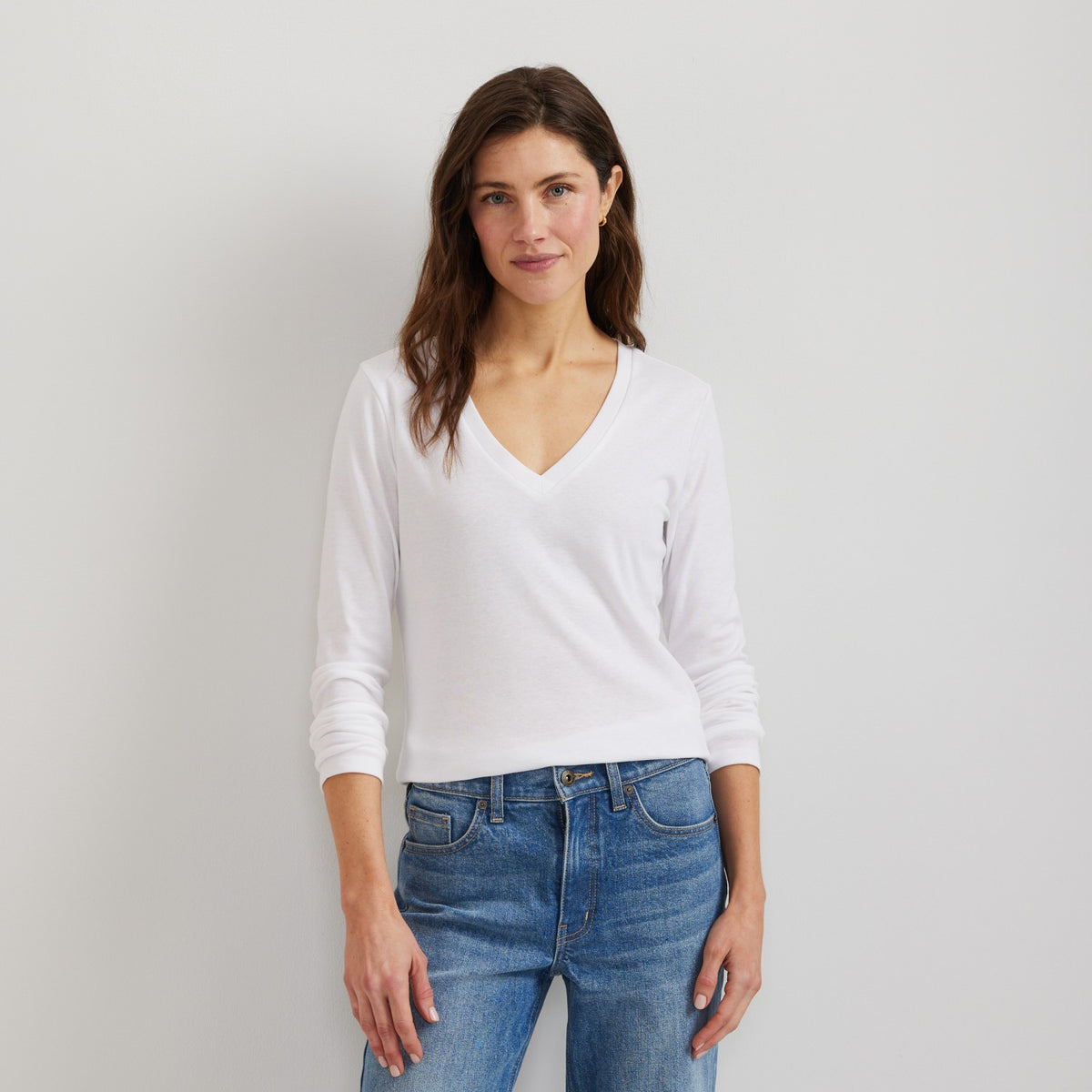 Women's Everyday LS V-Neck Tee | Eddie Bauer