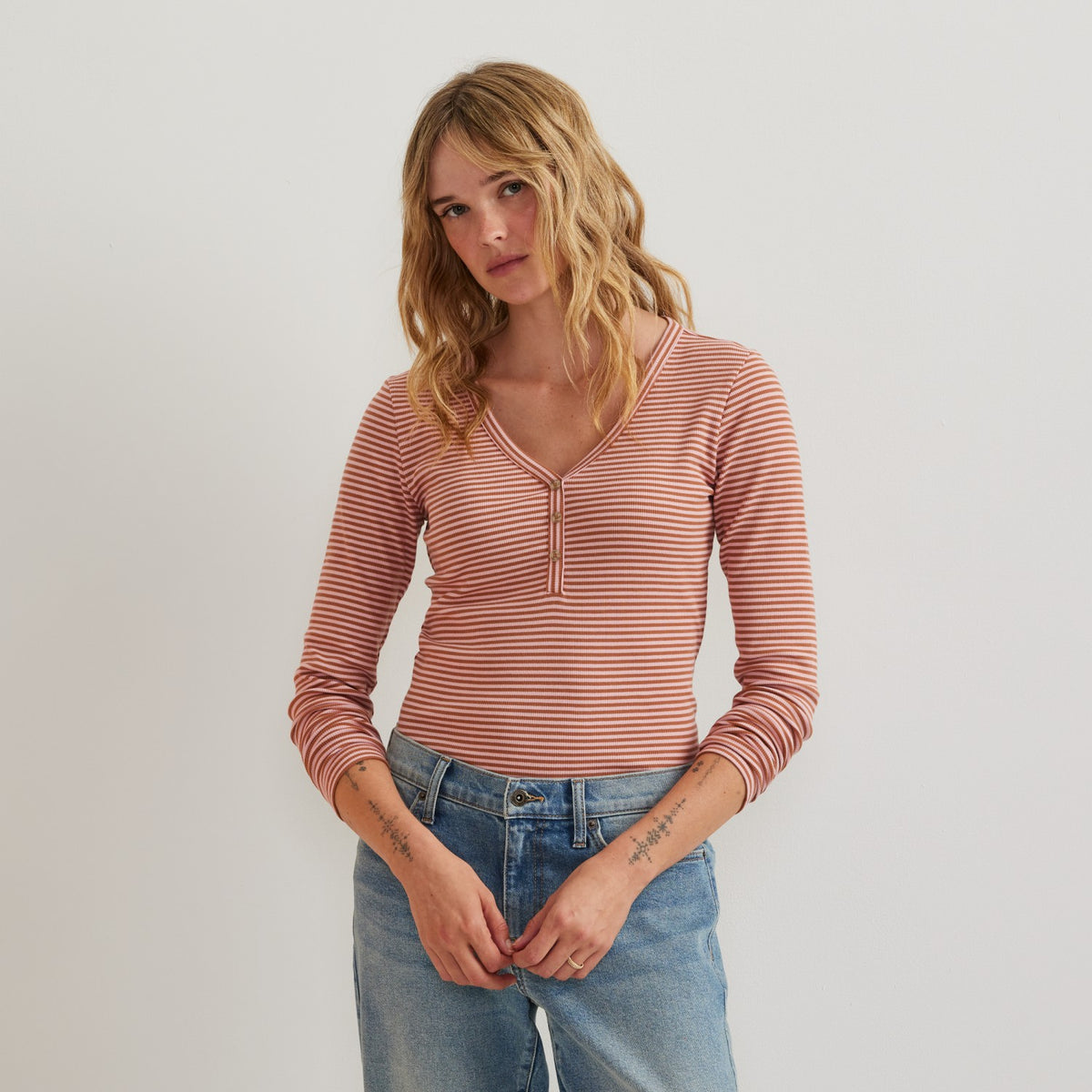 Women's LS Rib Henley | Eddie Bauer
