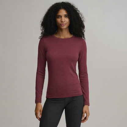 Women's LS Favorite Crew - Solid | Eddie Bauer