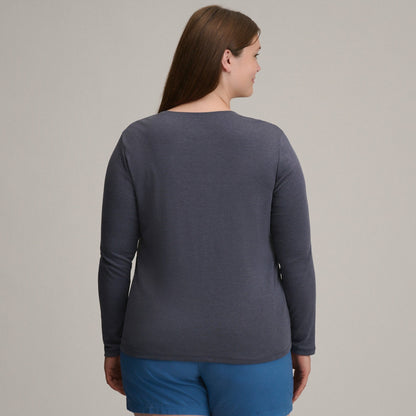 Women's LS Favorite Crew - Solid | Eddie Bauer