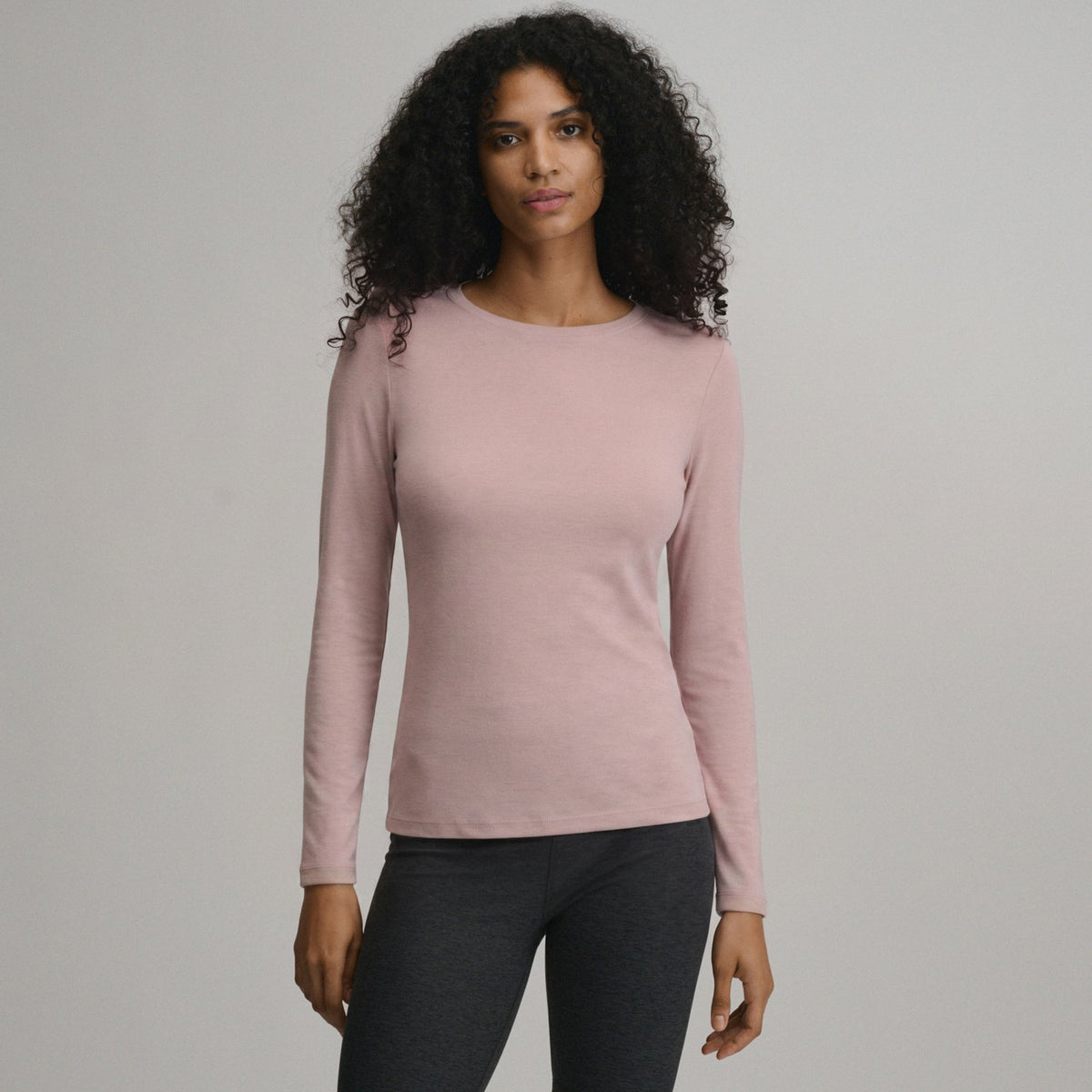 Women's LS Favorite Crew - Solid | Eddie Bauer