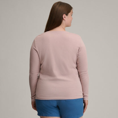 Women's LS Favorite Crew - Solid | Eddie Bauer