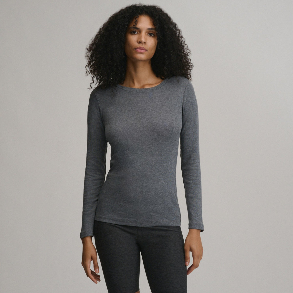 Women's LS Favorite Crew - Solid | Eddie Bauer