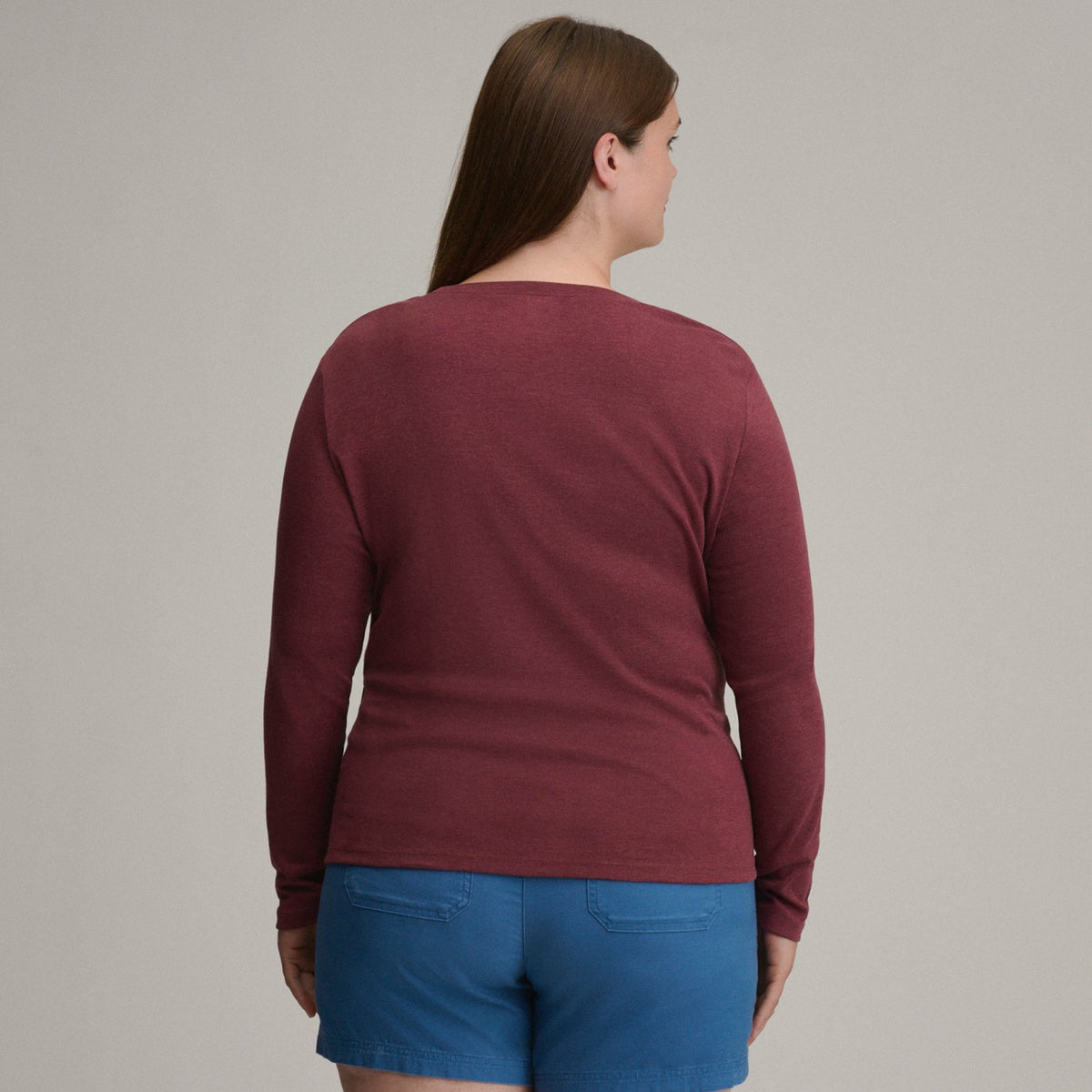 Women's LS Favorite Crew - Solid | Eddie Bauer