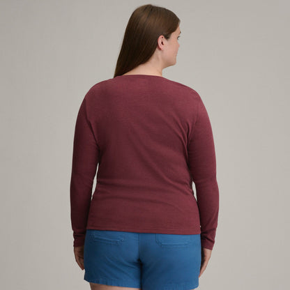 Women's LS Favorite Crew - Solid | Eddie Bauer