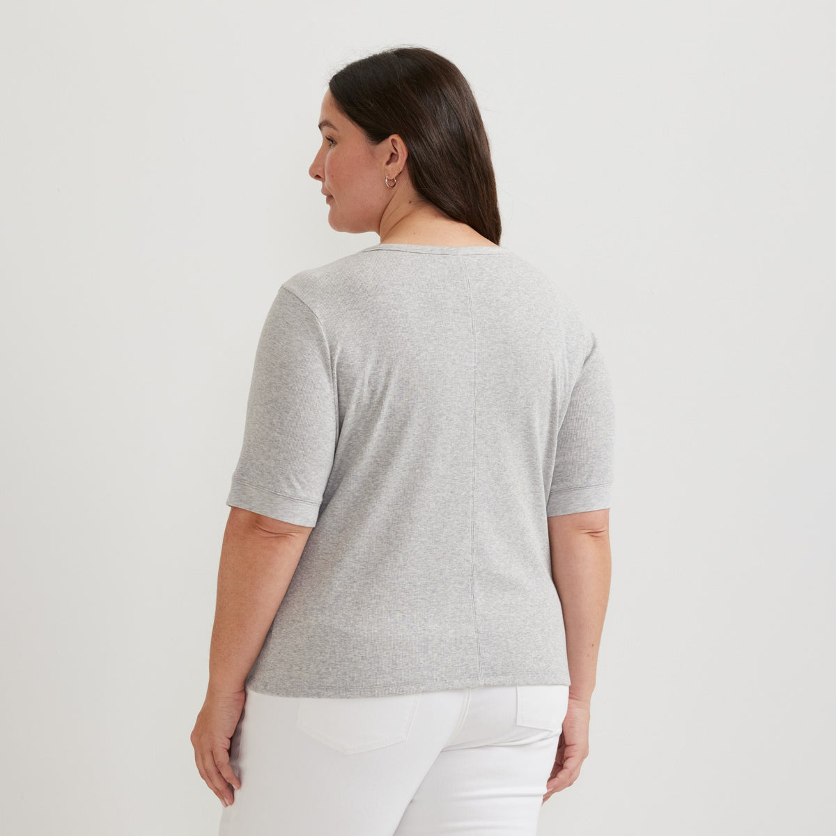 Women's Softline Rib SS Henley | Eddie Bauer