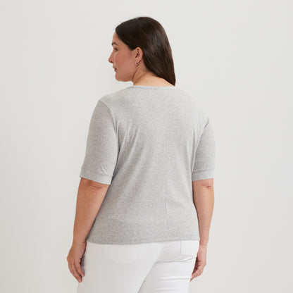 Women's Softline Rib SS Henley | Eddie Bauer