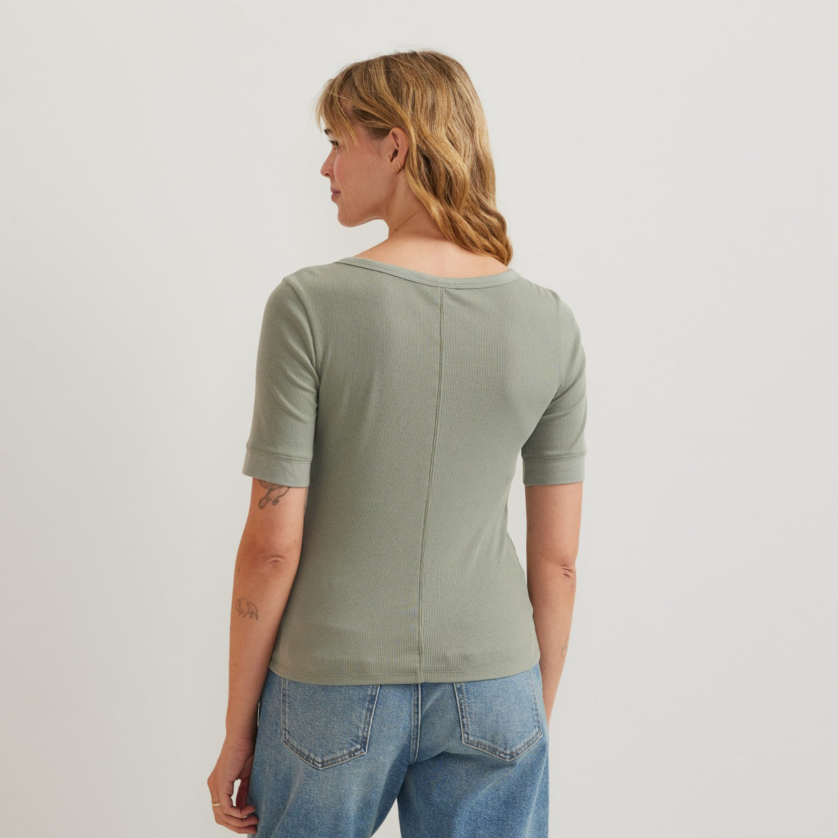 Women's Softline Rib SS Henley | Eddie Bauer