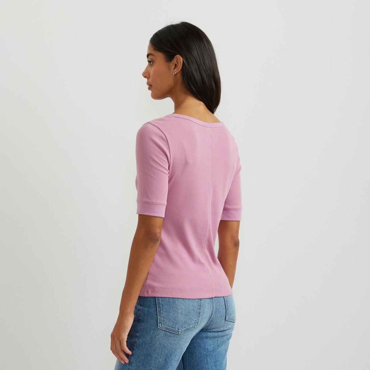 Women's Softline Rib SS Henley | Eddie Bauer