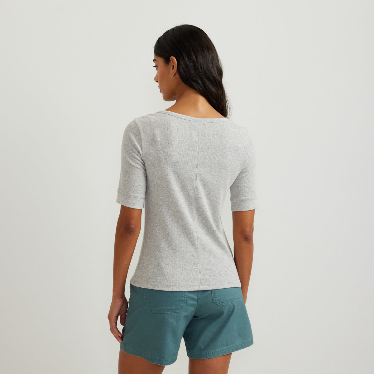 Women's Softline Rib SS Henley | Eddie Bauer