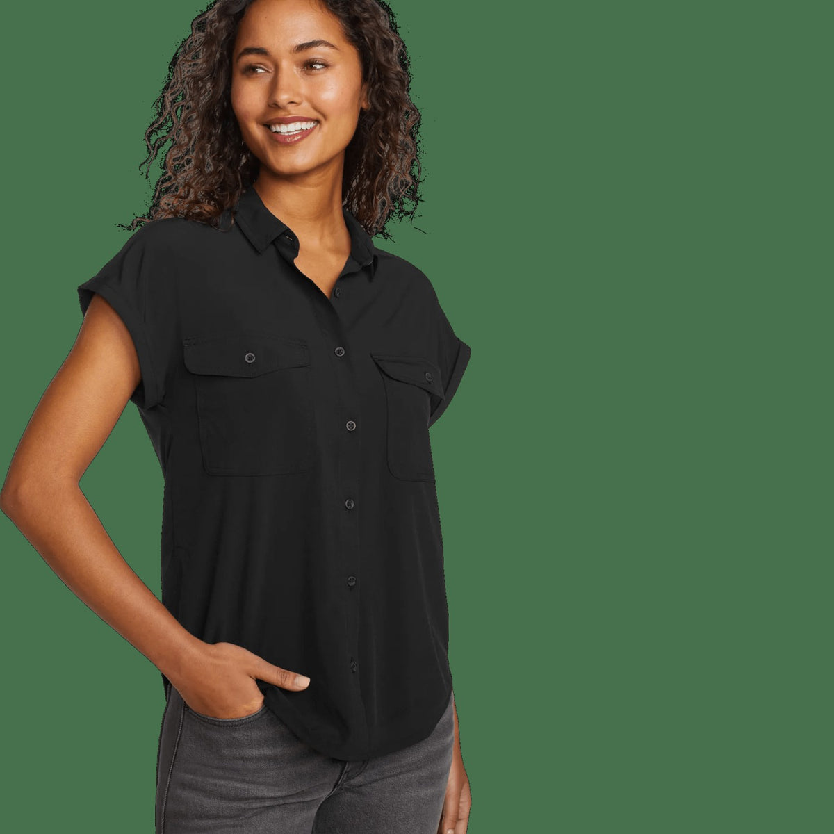 Women's Departure SS Button Down | Eddie Bauer