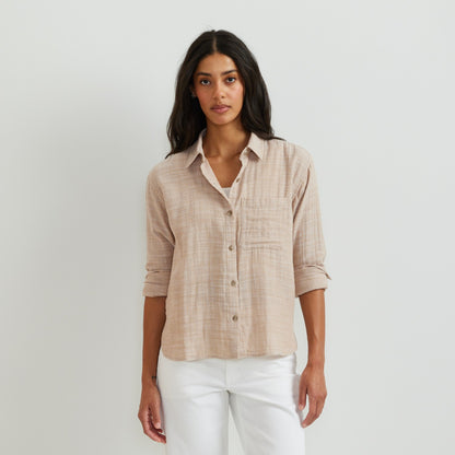 Women's Woven Cotton Slub LS | Eddie Bauer