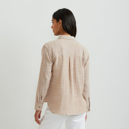 Women's Woven Cotton Slub LS | Eddie Bauer