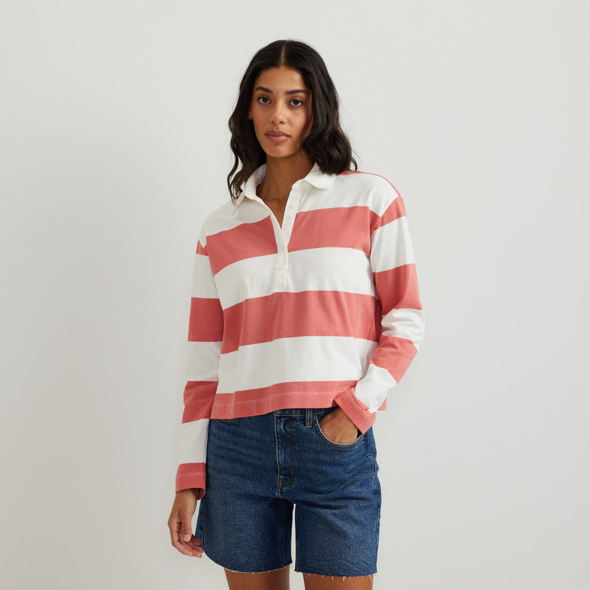 Women's LS Rugby Polo | Eddie Bauer