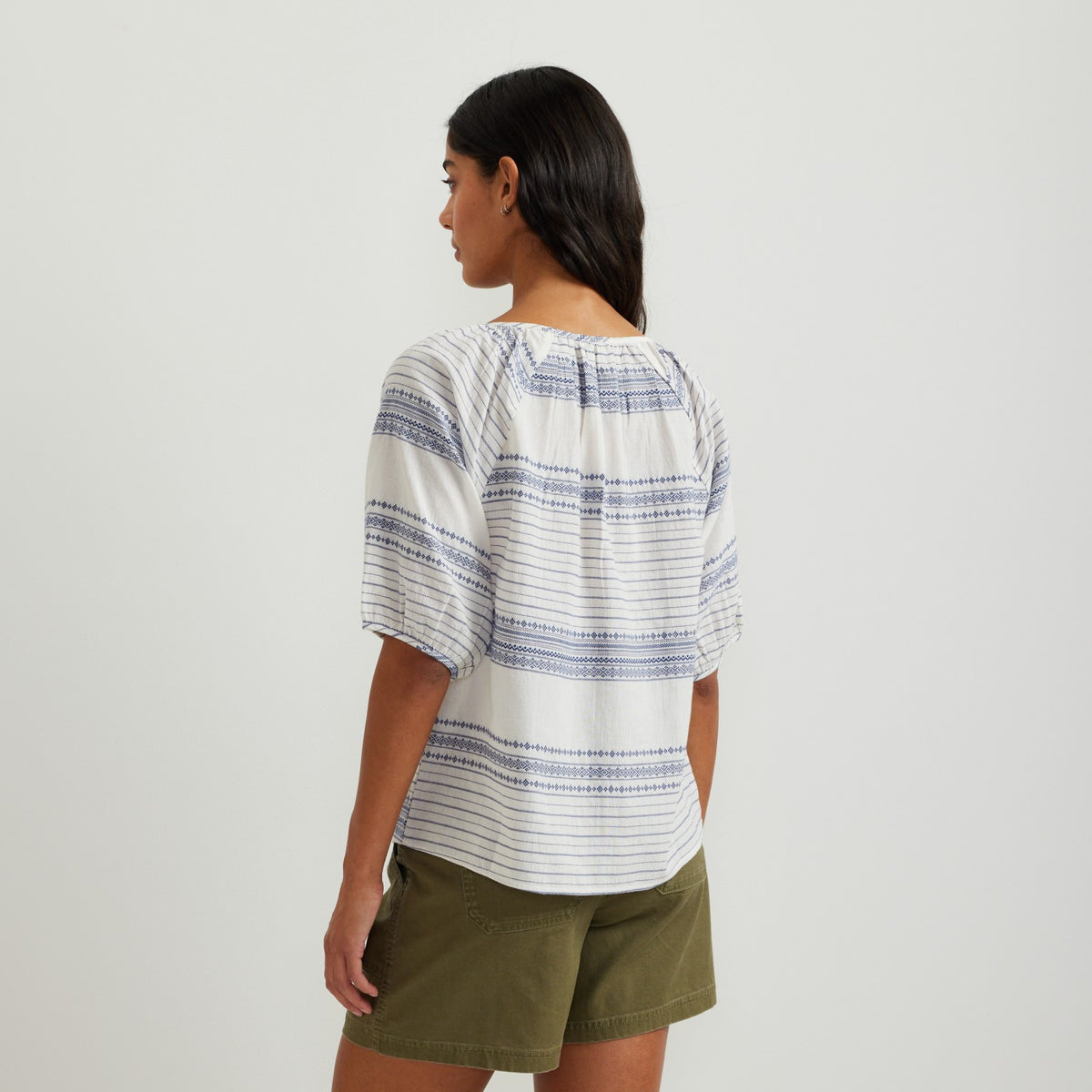 Women's Dobby Stripe SS Shirt | Eddie Bauer