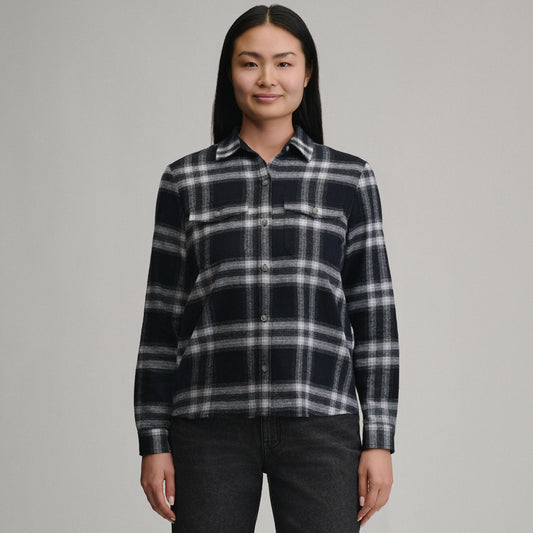 Women's Long-Sleeve Heritage Soft Classic Flannel Shirt | Eddie Bauer