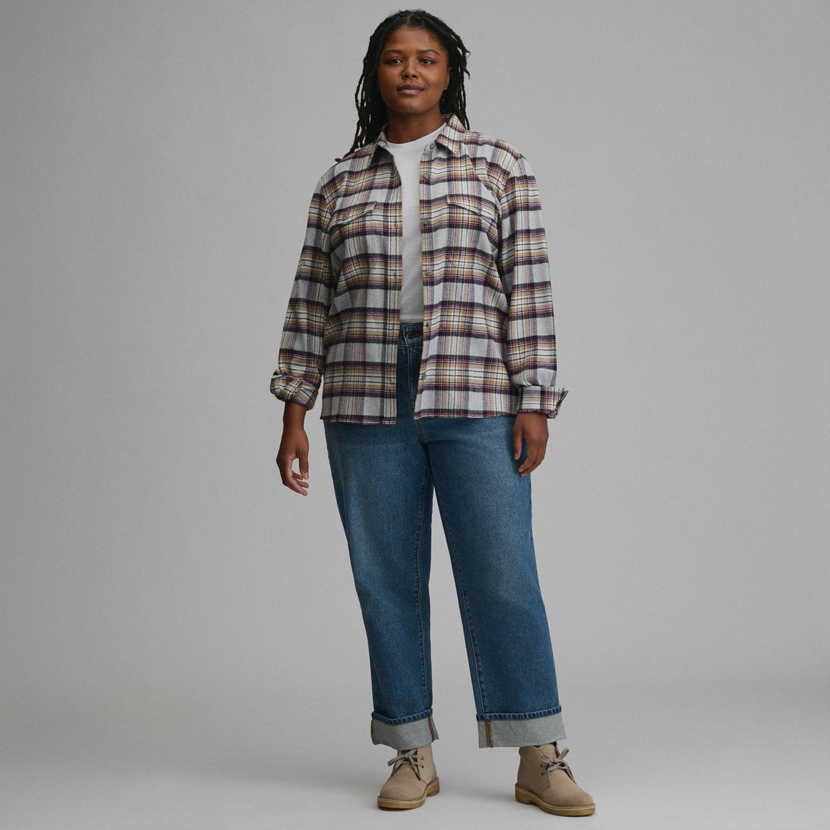Women's Long-Sleeve Heritage Soft Classic Flannel Shirt | Eddie Bauer