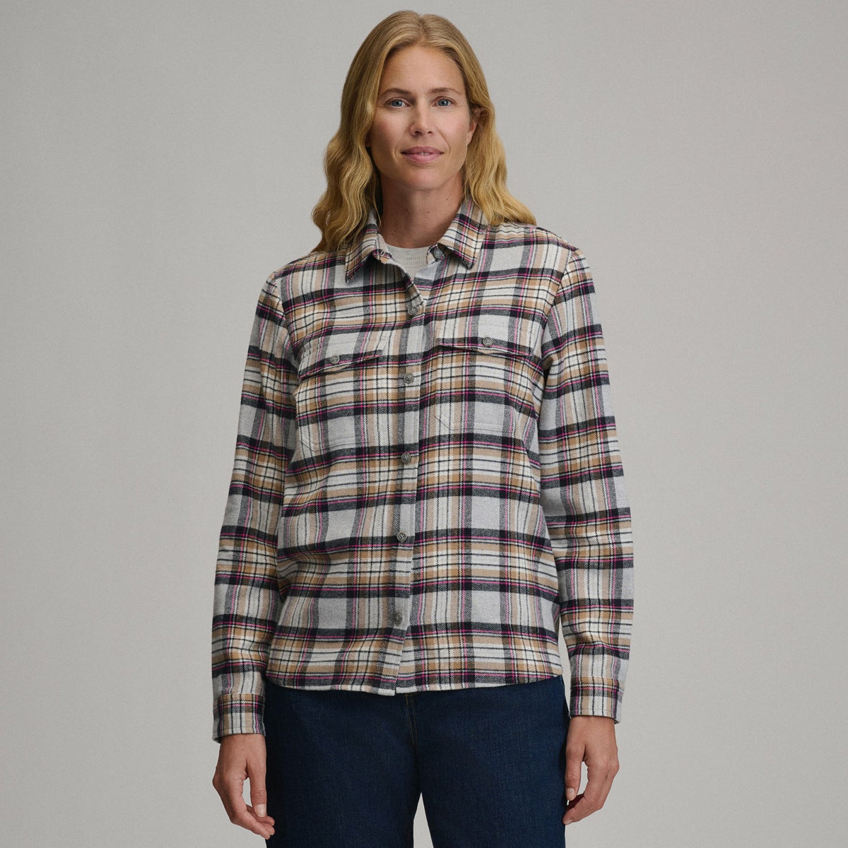 Women's Long-Sleeve Heritage Soft Classic Flannel Shirt | Eddie Bauer