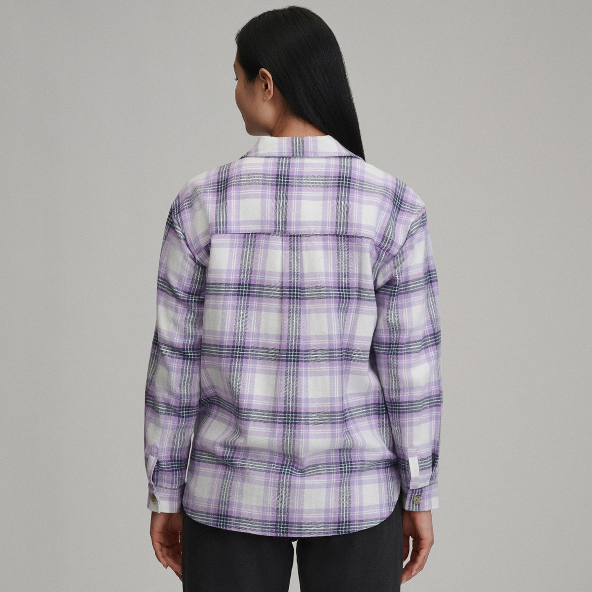 Women's Long-Sleeve Heritage Soft Boyfriend Flannel Shirt | Eddie Bauer