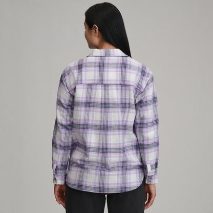 Women's Long-Sleeve Heritage Soft Boyfriend Flannel Shirt | Eddie Bauer