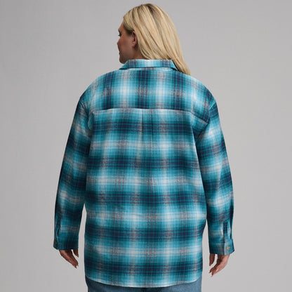 Women's Long-Sleeve Heritage Soft Boyfriend Flannel Shirt | Eddie Bauer