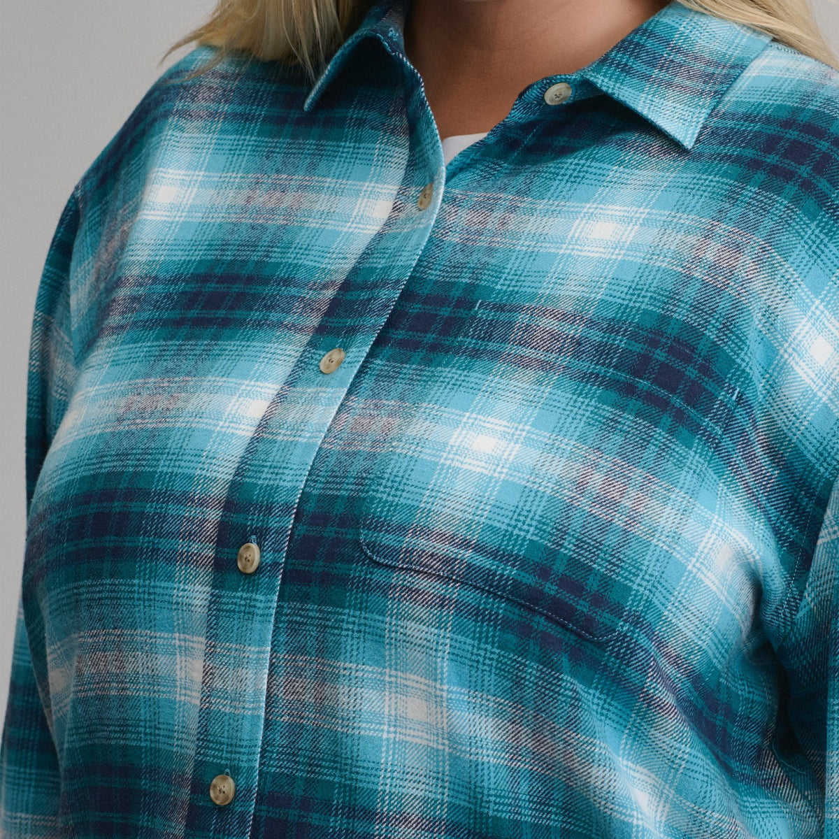 Women's Long-Sleeve Heritage Soft Boyfriend Flannel Shirt | Eddie Bauer