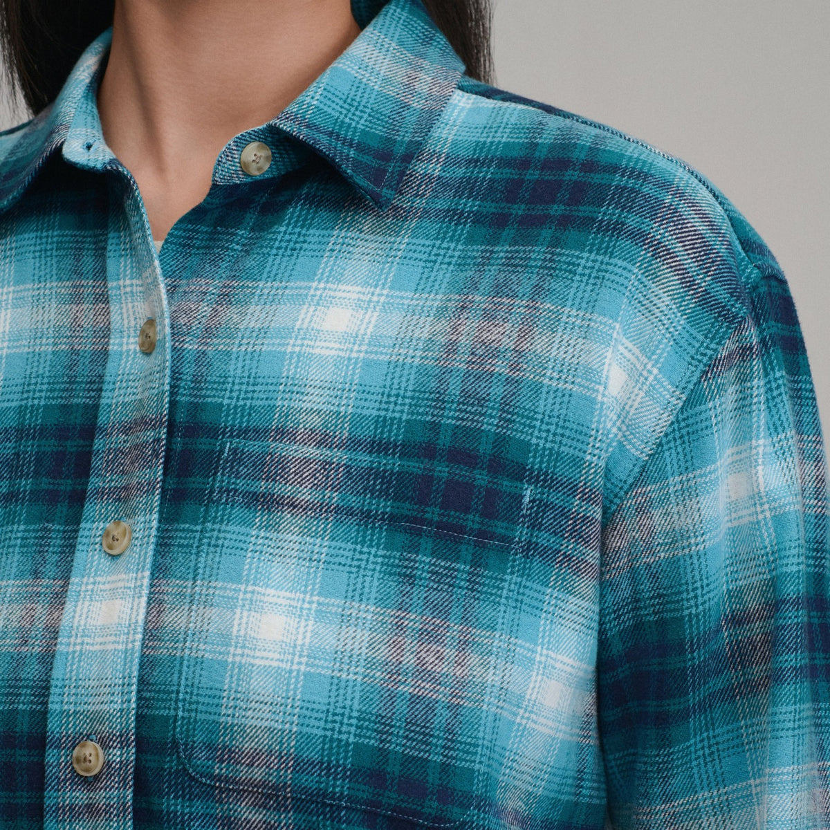 Women's Long-Sleeve Heritage Soft Boyfriend Flannel Shirt | Eddie Bauer