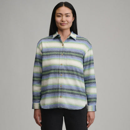 Women's Long-Sleeve Heritage Soft Boyfriend Flannel Shirt | Eddie Bauer