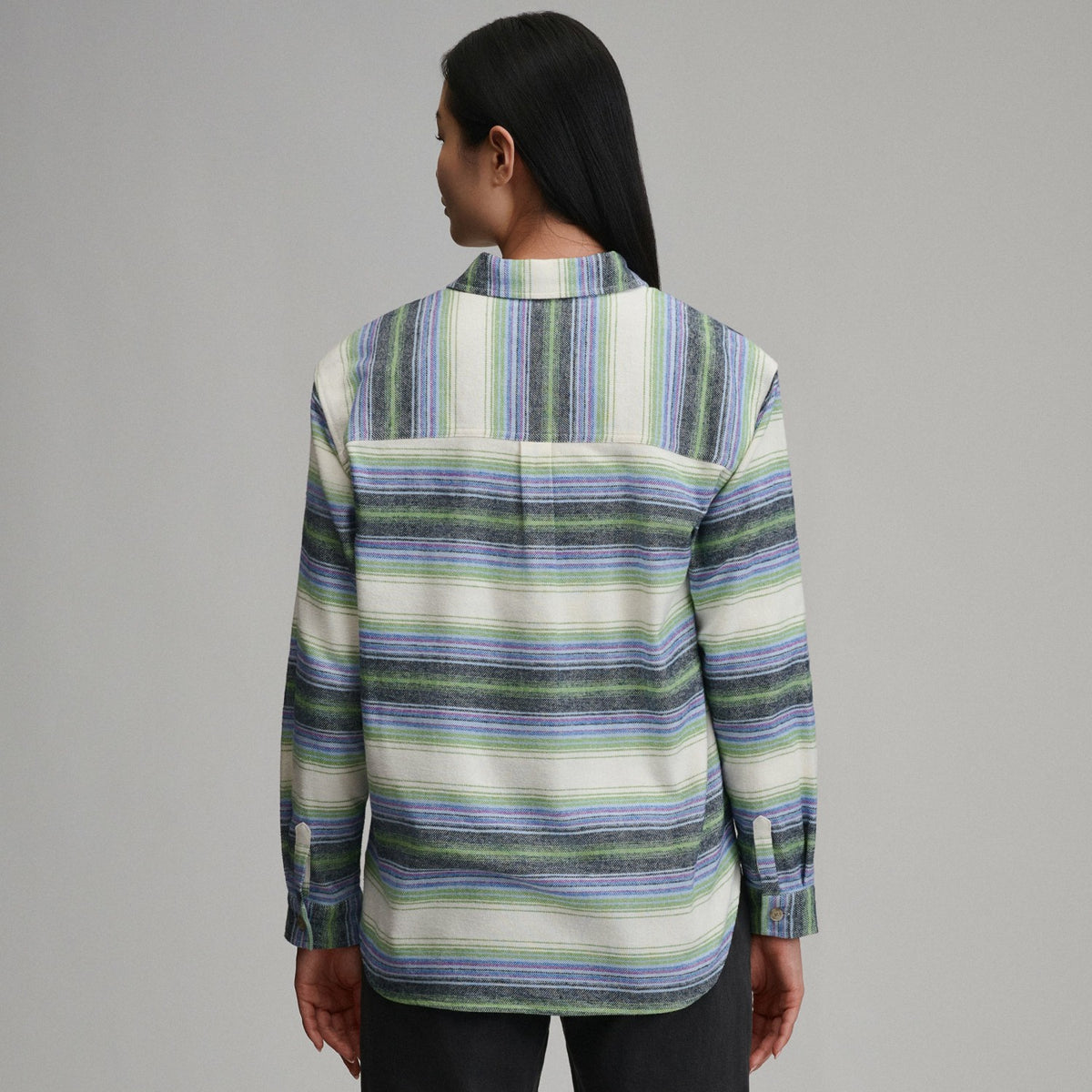 Women's Long-Sleeve Heritage Soft Boyfriend Flannel Shirt | Eddie Bauer