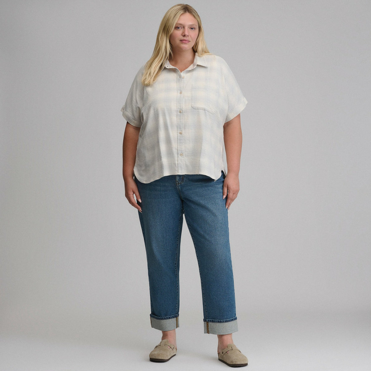 Women's W Field Flex Flannel Short-Sleeve Shirt | Eddie Bauer