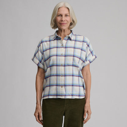 Women's W Field Flex Flannel Short-Sleeve Shirt | Eddie Bauer