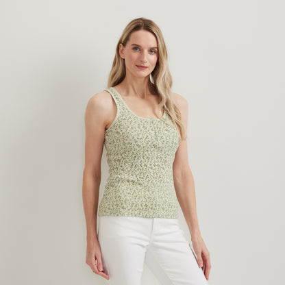 Women's Rib Henley Tank | Eddie Bauer