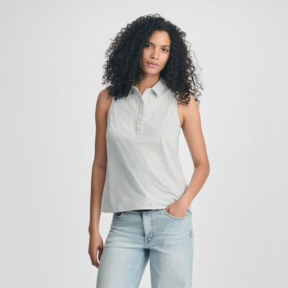 Women's Departure Collared Sl Tank | Eddie Bauer
