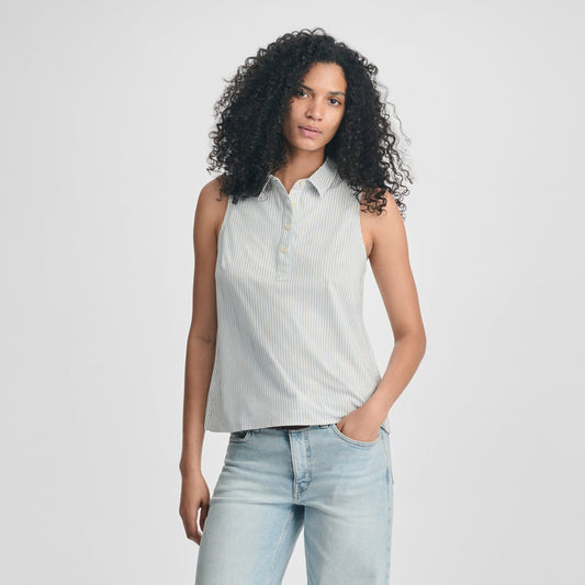 Women's Departure Collared Sl Tank | Eddie Bauer
