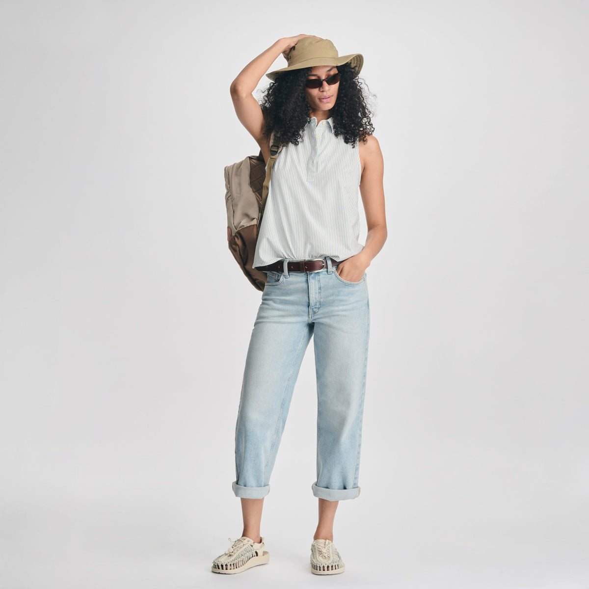 Women's Departure Collared Sl Tank | Eddie Bauer