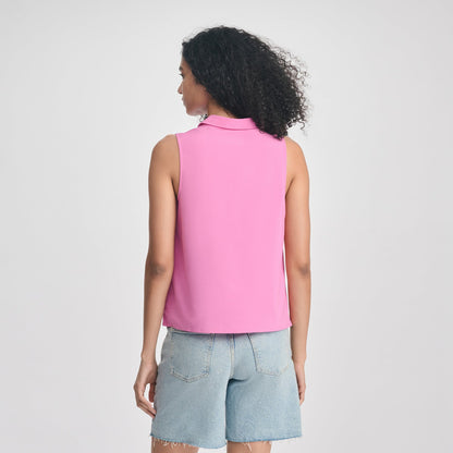 Women's Departure Collared Sl Tank | Eddie Bauer