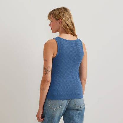 Women's Pointelle Dobby Tank | Eddie Bauer