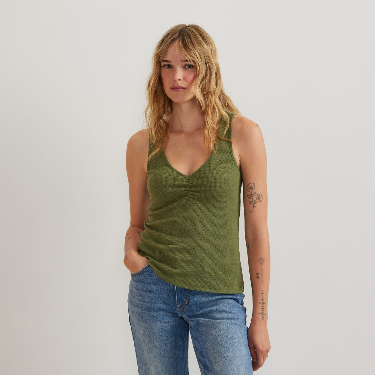 Women's Pointelle Dobby Tank | Eddie Bauer