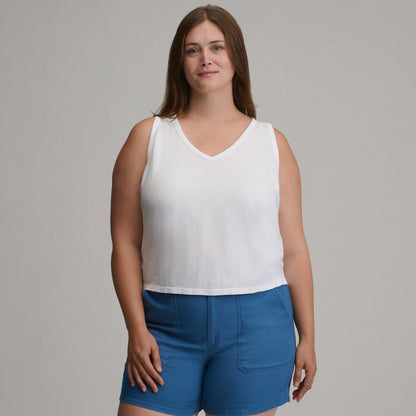 Women's Sunwashed Cotton V-Neck Tank | Eddie Bauer