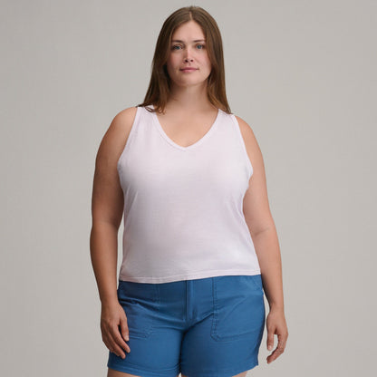 Women's Sunwashed Cotton V-Neck Tank | Eddie Bauer