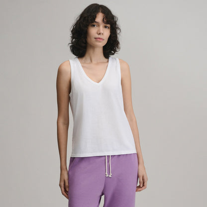 Women's Sunwashed Cotton V-Neck Tank | Eddie Bauer