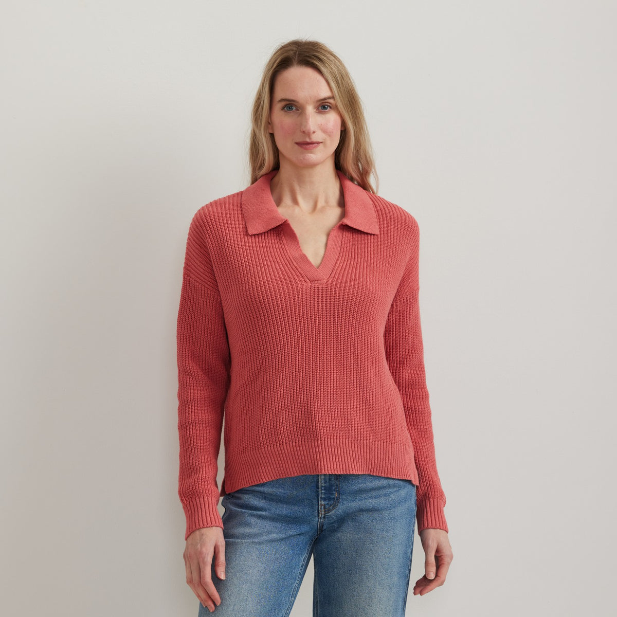 Women's Johnny Collar Polo Sweater | Eddie Bauer