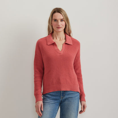 Women's Johnny Collar Polo Sweater | Eddie Bauer