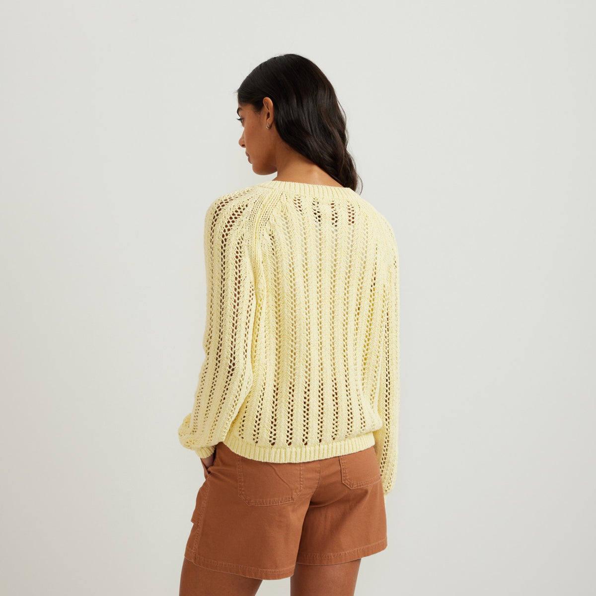 Women's Pointelle LS Pullover | Eddie Bauer