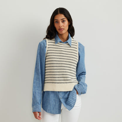 Women's Striped Sweater Tank | Eddie Bauer
