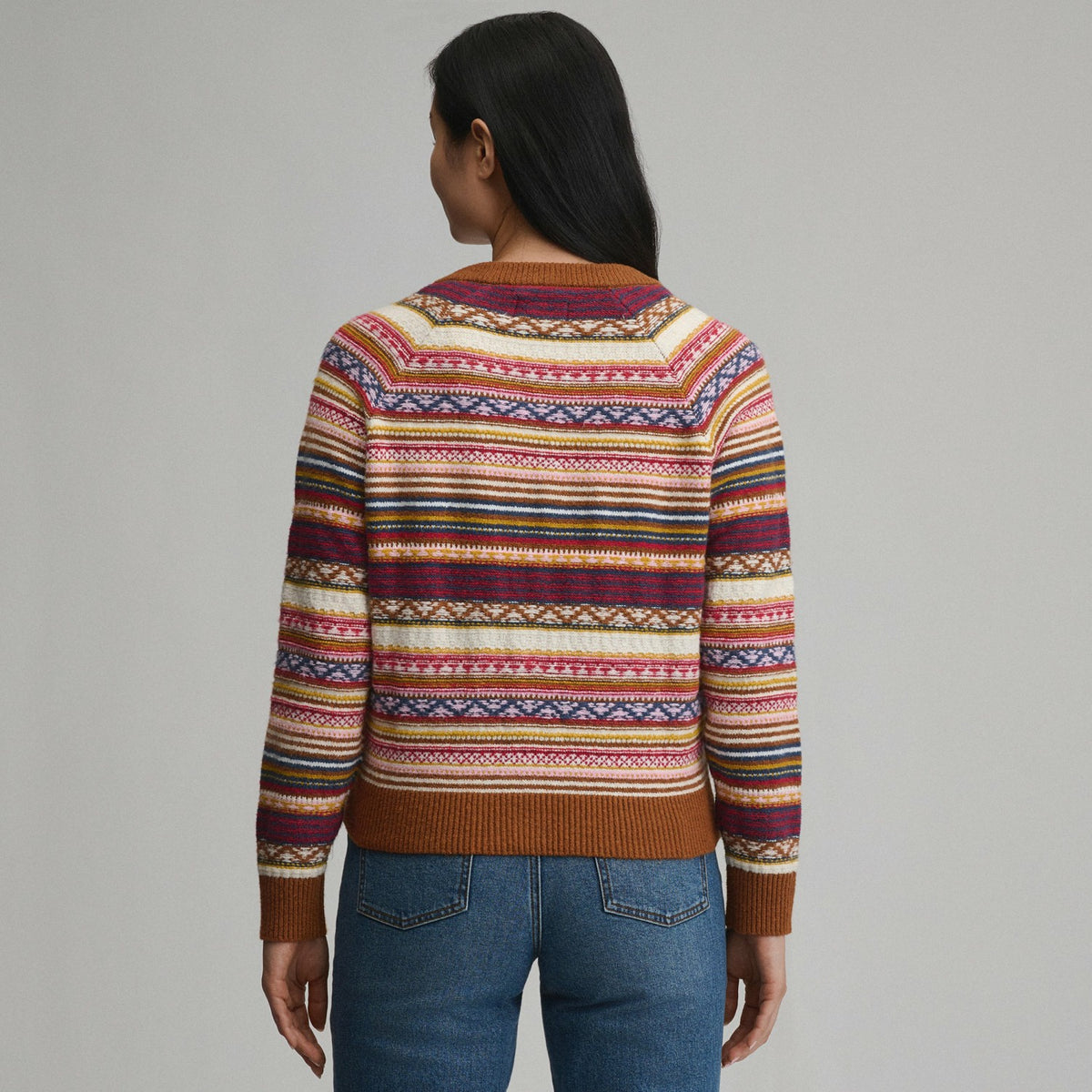 Women's Signature Cardigan Sweater - Stripe | Eddie Bauer